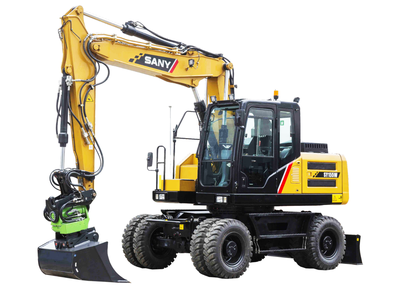 Sany SY155W(Tier4 F & Stage Ⅴ) Wheel Excavator - Sany Excavator